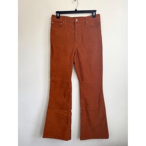 Levi's Women's Brown Hi Rise Y2K Button Fly Corduroy Ribcage Flare Pants Size 31